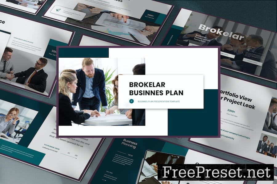 Brokelar - Business Presentation Keynote Template FL8G7Q2