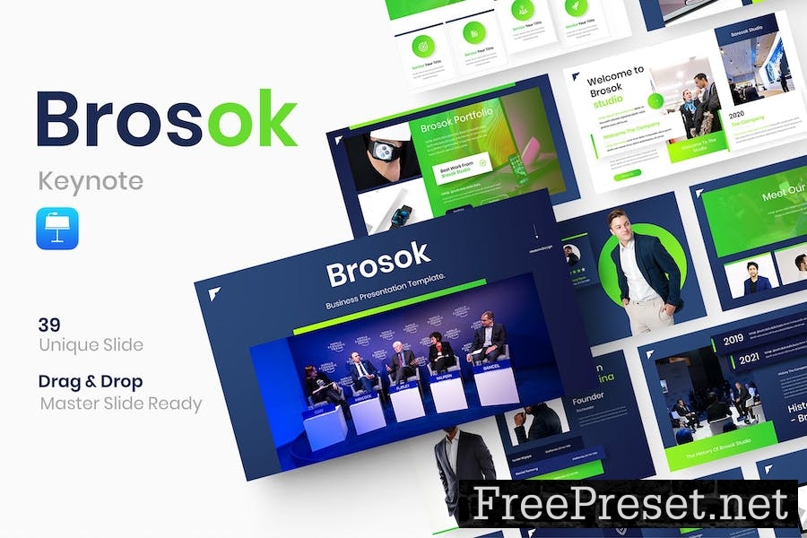 Brosok – Business Keynote Template FQ5Q47W