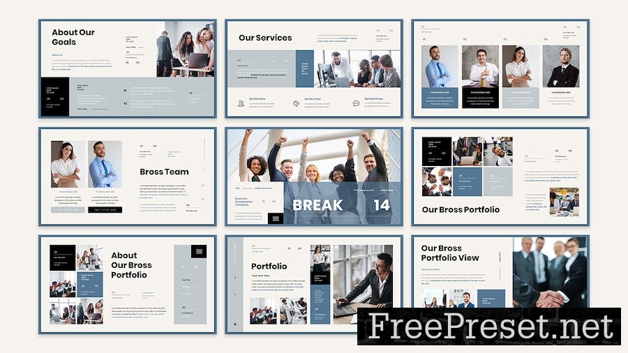 Bross Business Presentation Google Slide Template