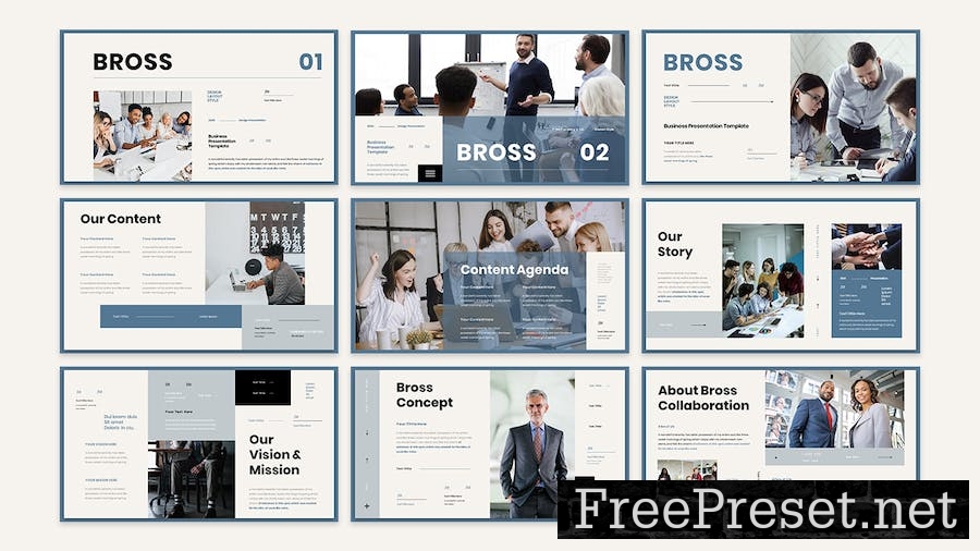 Bross - Business Presentation Keynote Template Y3EXVN2