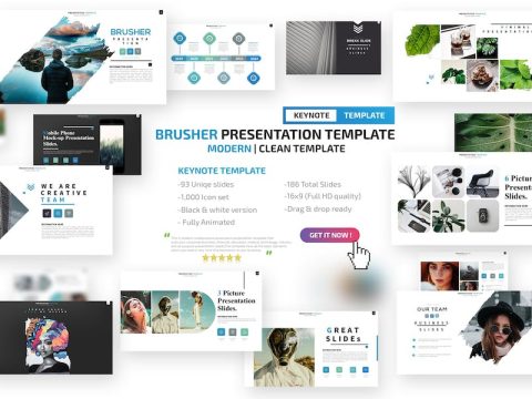 Brusher Keynote Presentation Templates HLSVQ7U