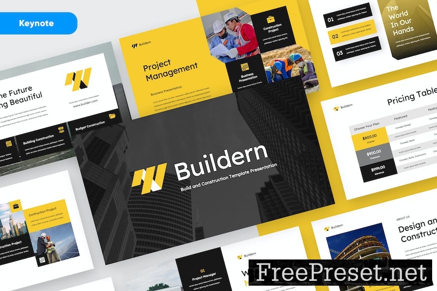 BUILDERN - Construction Keynote Template P2WV8ZG