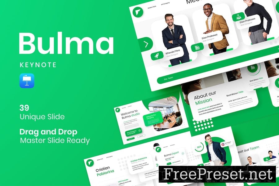 Bulma – Business Keynote Template BSM2SHJ