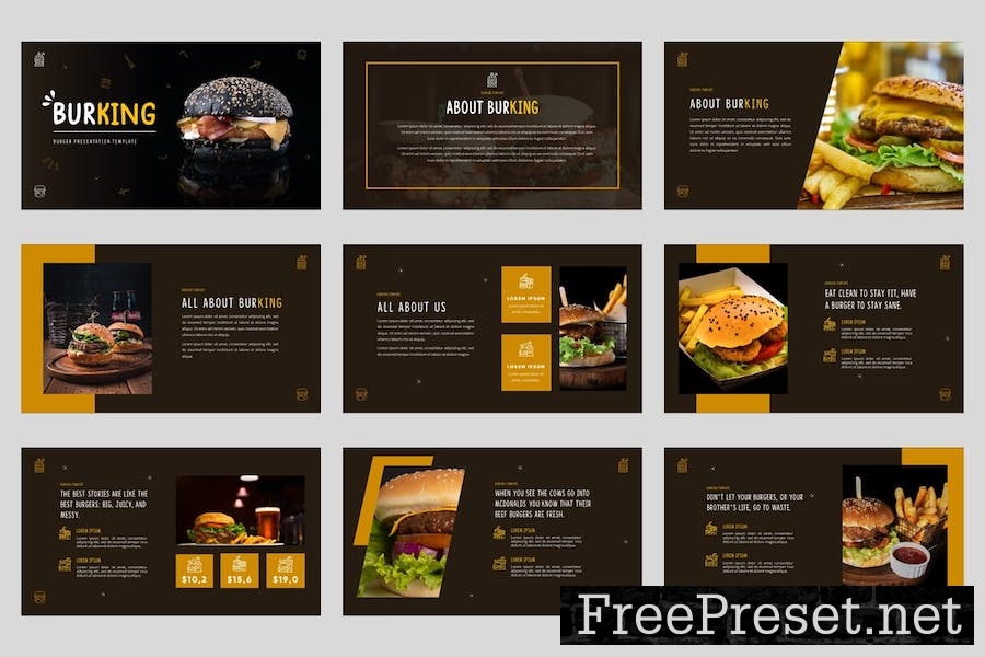 BURKING - Junk Foods Keynote Template JQV4E4P