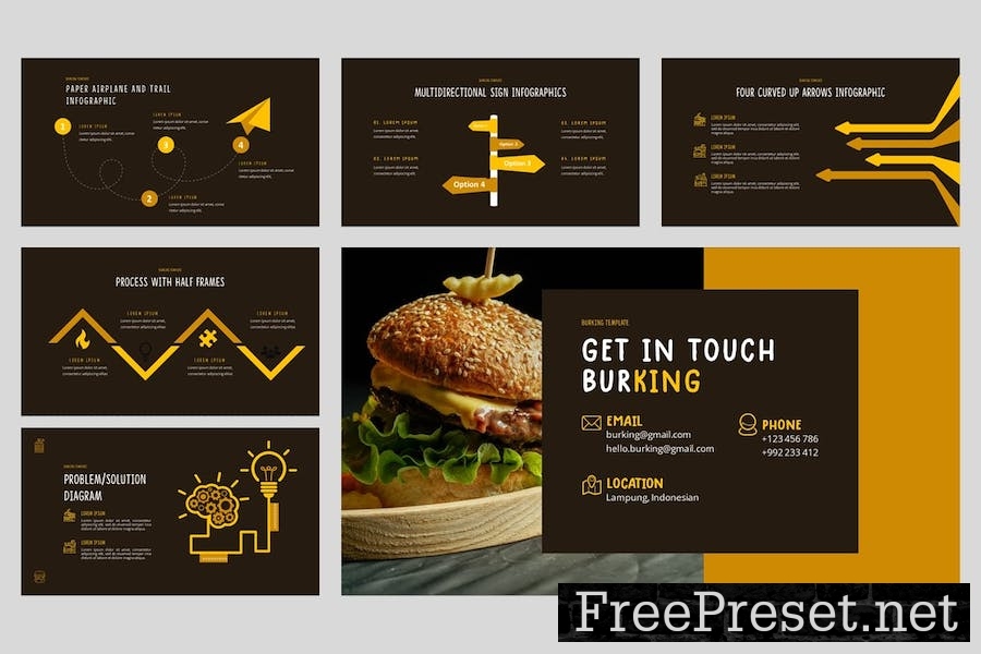 BURKING - Junk Foods Keynote Template JQV4E4P