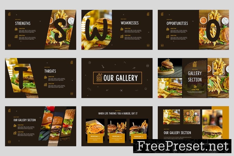 BURKING - Junk Foods Keynote Template JQV4E4P