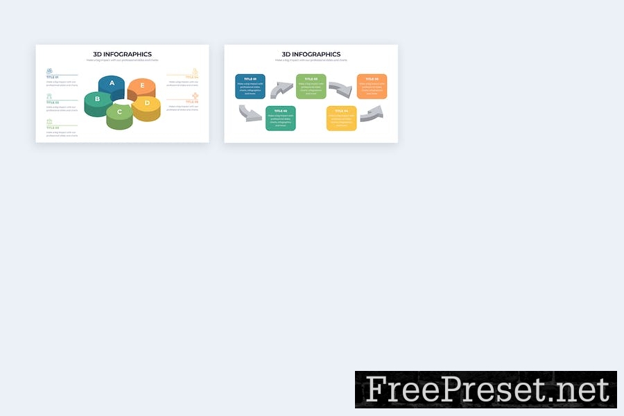 Business 3D Keynote Infographics RJ4TR5S