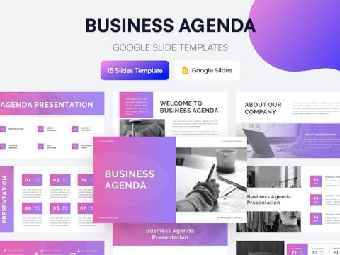 Business Agenda Presentation Template 4M4UXD9