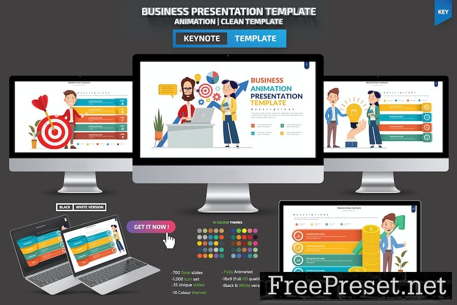 Business Animation Keynote Template WG4YFC4