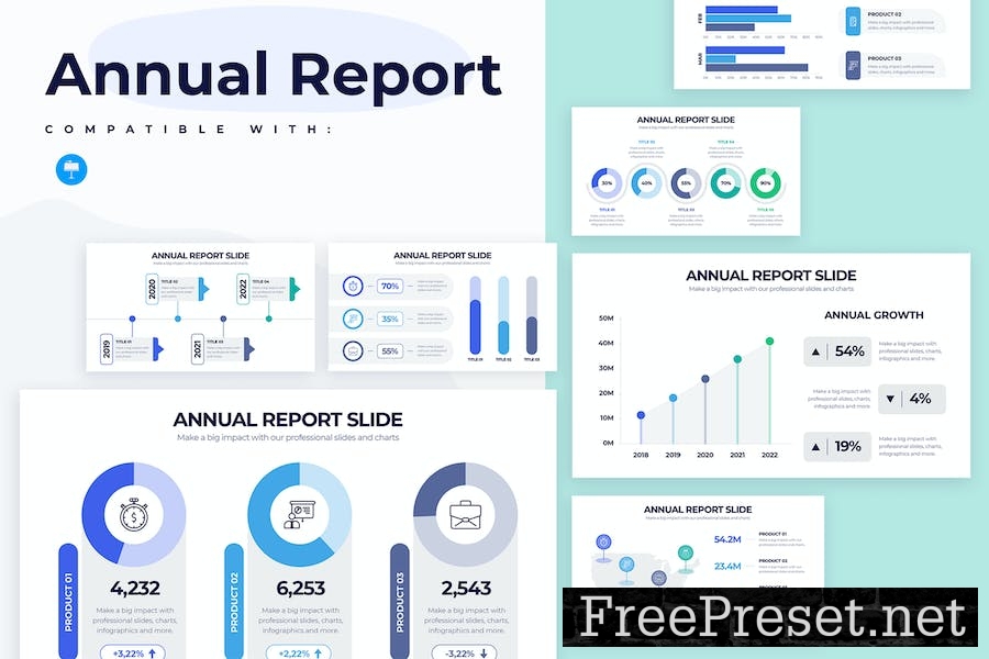 Business Annual Report Keynote Infographics HFSW8HE