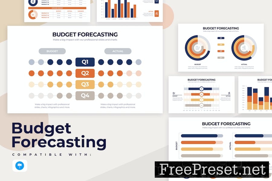 Business Budget Forecasting Keynote Infographics L5LBRKP