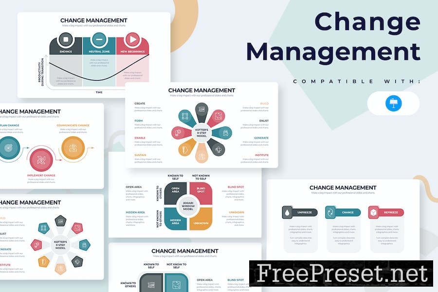 Business Change Management Keynote Infographics WWVZ5BH