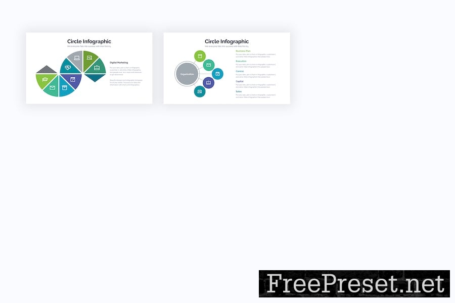 Business Circle Keynote Infographics LHJ5VFP