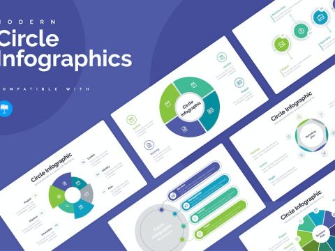 Business Circle Keynote Infographics LHJ5VFP