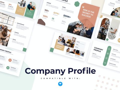 Business Company Profile Keynote Infographics 7RXLFG3