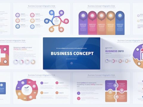 Business Concept - PowerPoint Infographics Slides E37EKXH