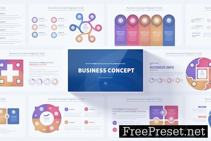 Business Concept - PowerPoint Infographics Slides E37EKXH