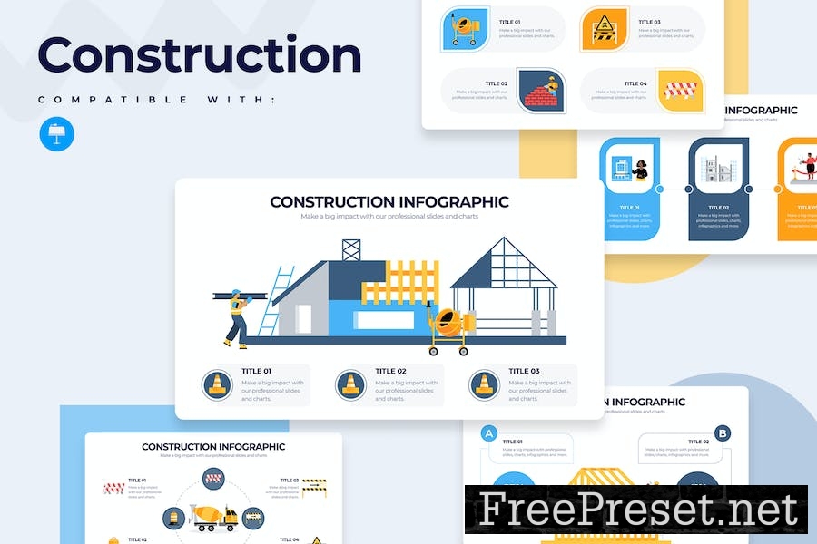 Business Construction Keynote Infographics 2372SDY