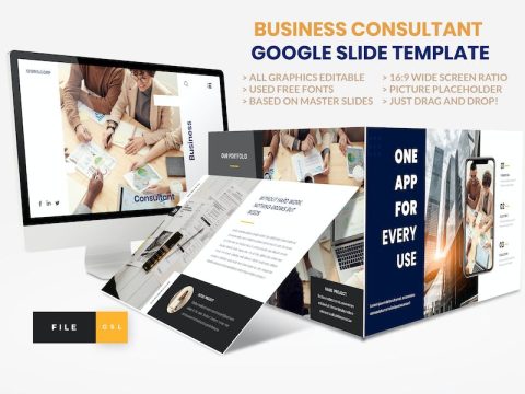 Business - Consultant Finance Google Slide Templat B37TEPV