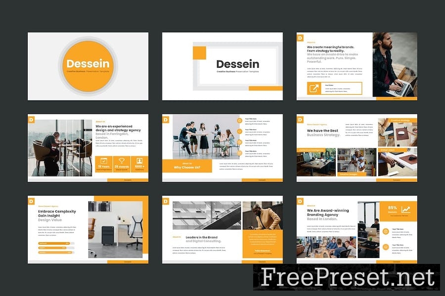 Business / Corporate Google Slides Template G3QR6WU