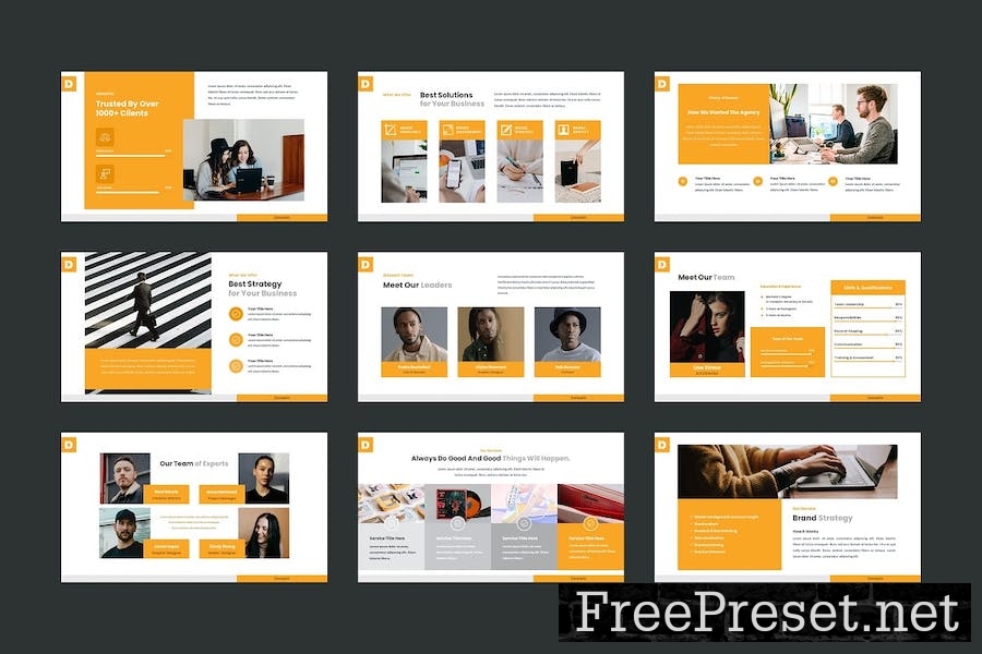 Business / Corporate PowerPoint Template PGFKSZD