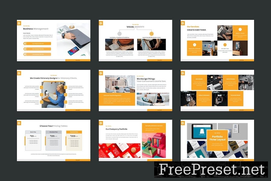 Business / Corporate PowerPoint Template PGFKSZD