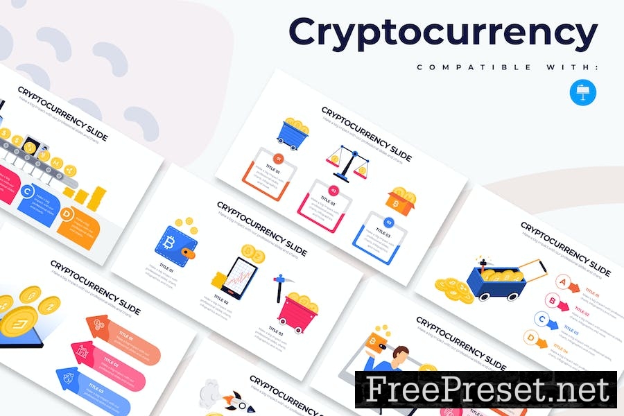 Business Cryptocurrency Keynote Infographics CHNFWTX