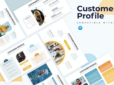 Business Customer Profile Keynote Infographics XZ52QMM