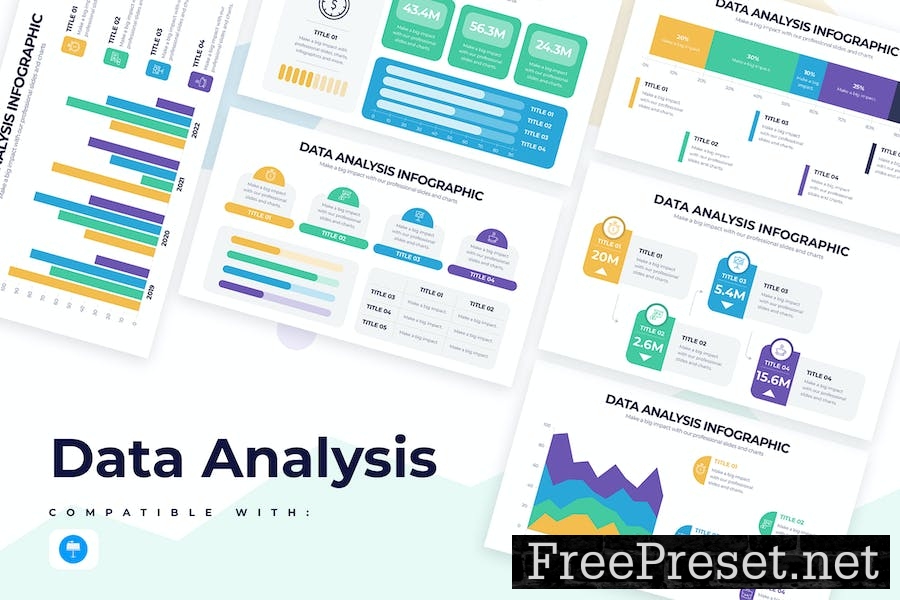 Business Data Analysis Keynote Infographics DZU6X9Z