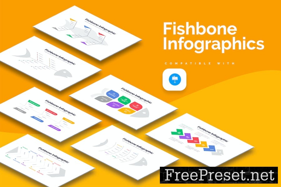 Business Fishbone Keynote Infographics S9LLPL6