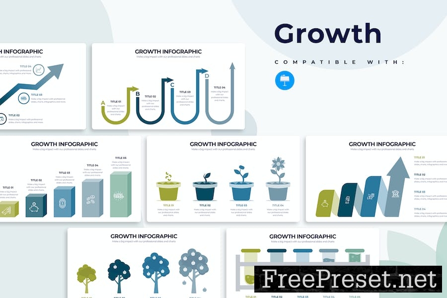 Business Growth Keynote Infographics SNEW7NJ