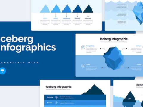 Business Iceberg Keynote Infographics NN79GDJ