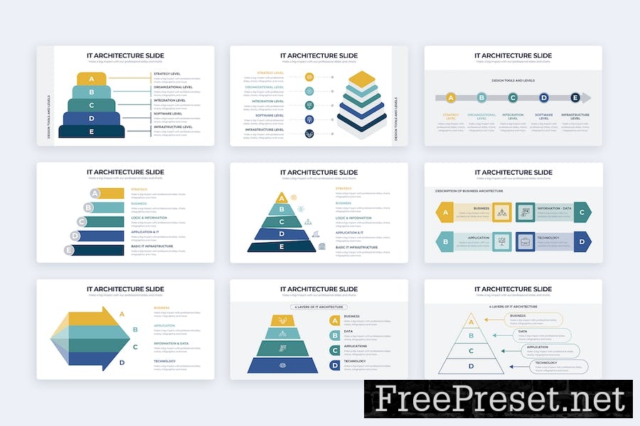 Business IT Architecture Keynote Infographics