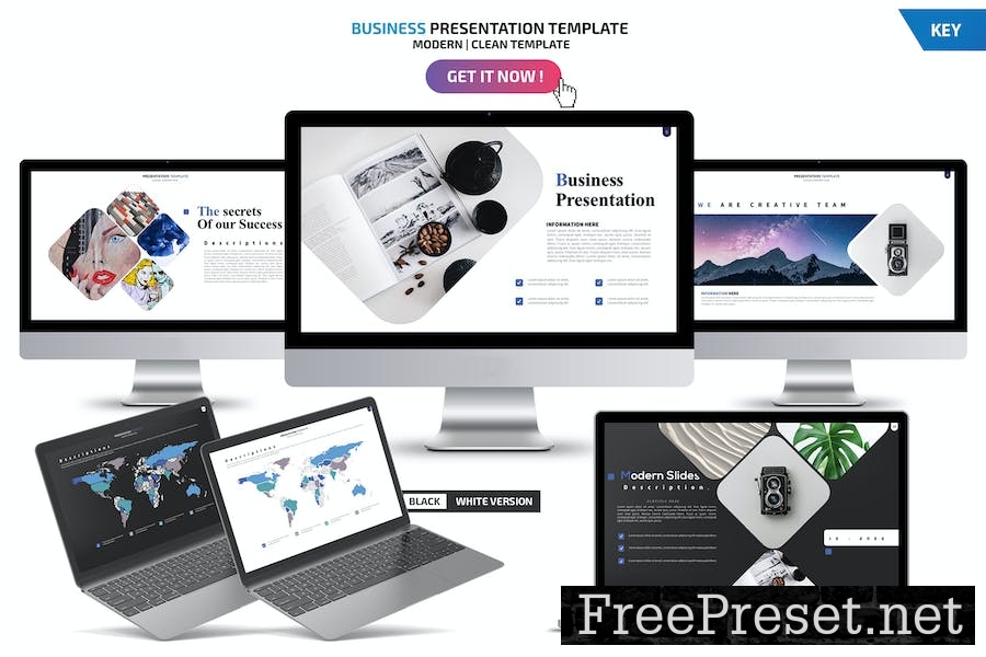 Business Keynote Presentation Templates C57X3D5