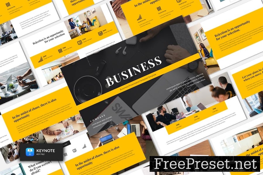 Business Keynote Template 8FBSNNS