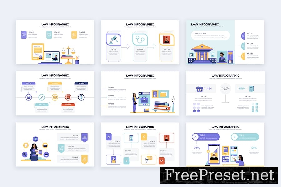 Business Law Keynote Infographics SMG39NR