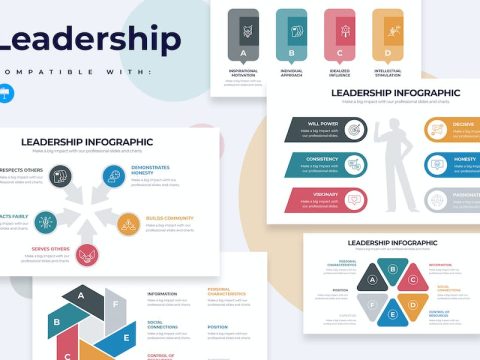 Business Leadership Keynote Infographics 6MAHS3B