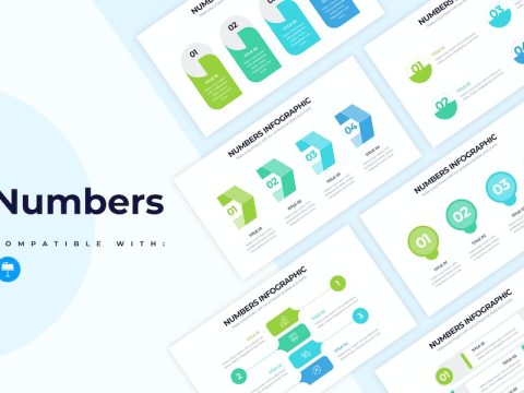 Business Numbers Keynote Infographics