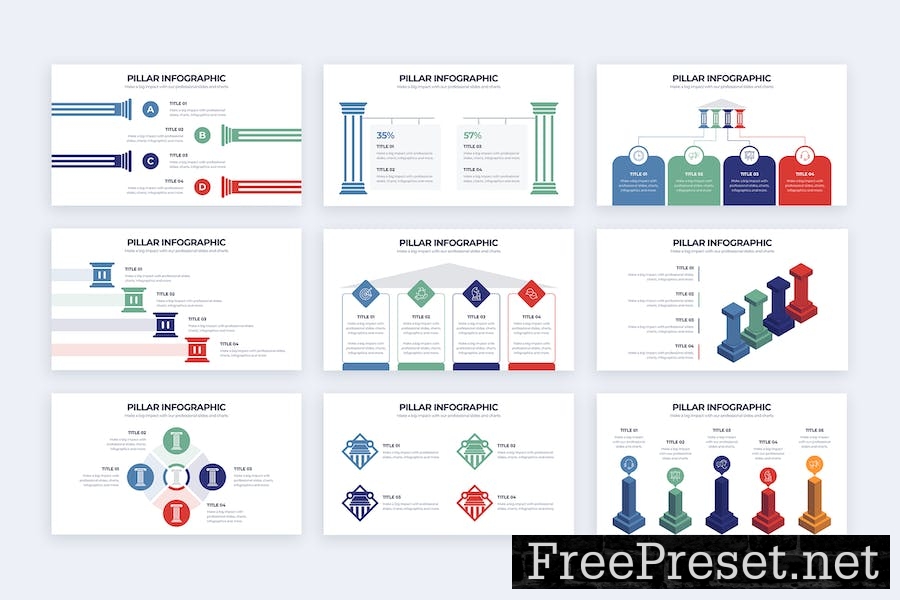 Business Pillar Keynote Infographics FZR6Z8X
