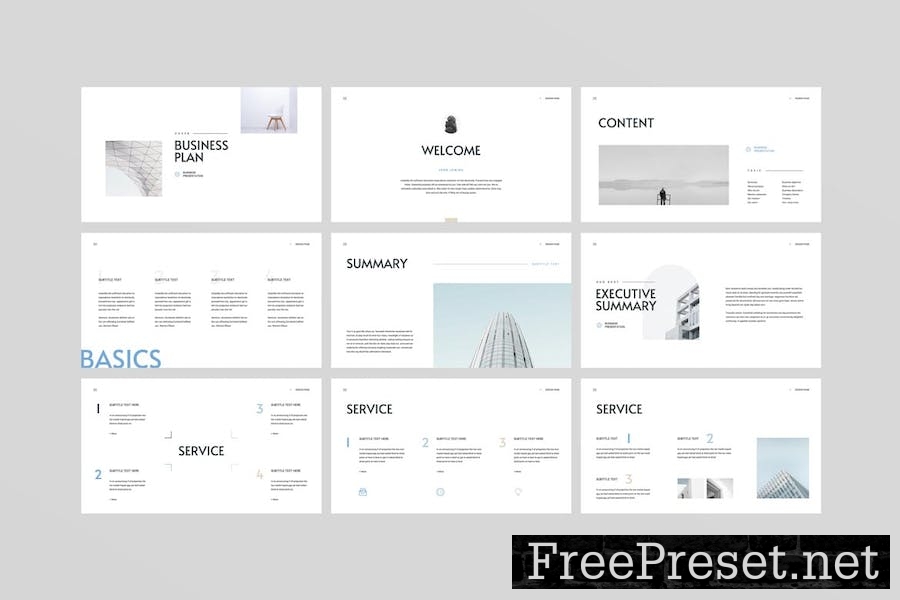 Business Plan Google Slides Presentation Template L2VCG2C