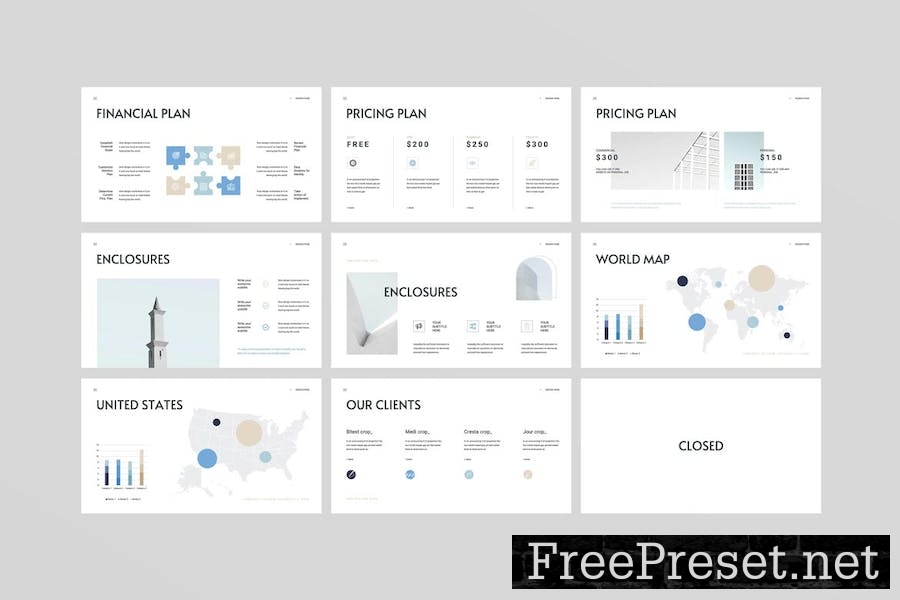 Business Plan Google Slides Presentation Template L2VCG2C