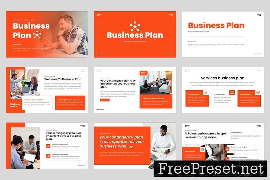 Business Plan Google Slides Template 39CPA6L