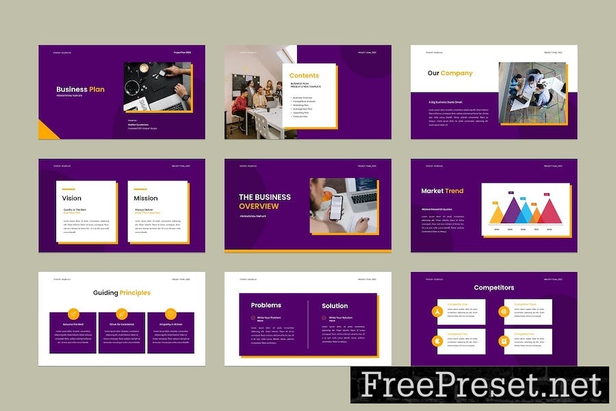 Business Plan Google Slides Template 3UQBJPA