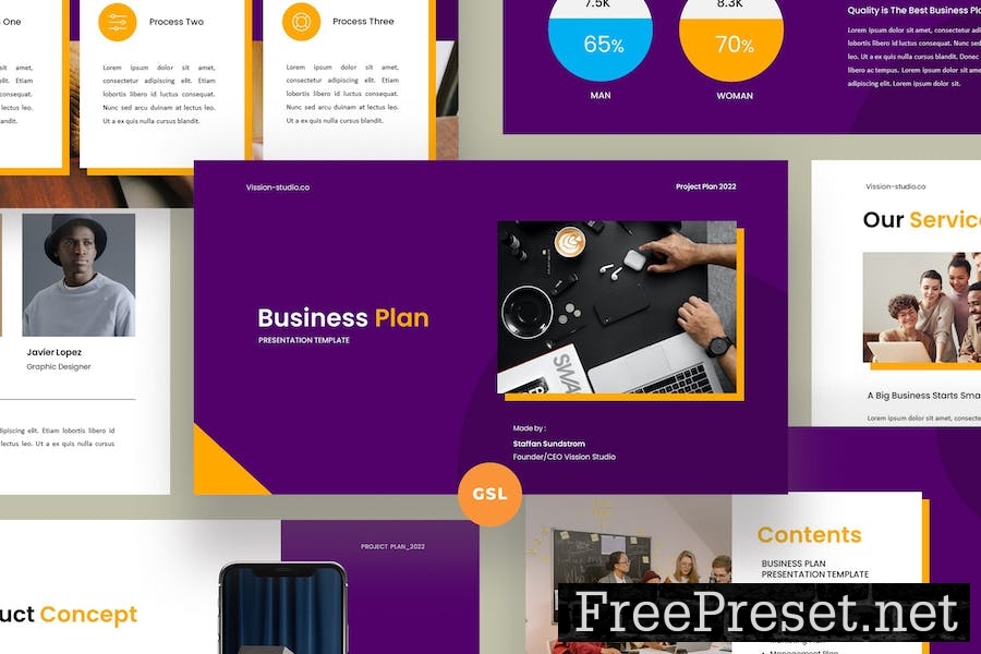 Business Plan Google Slides Template 3UQBJPA