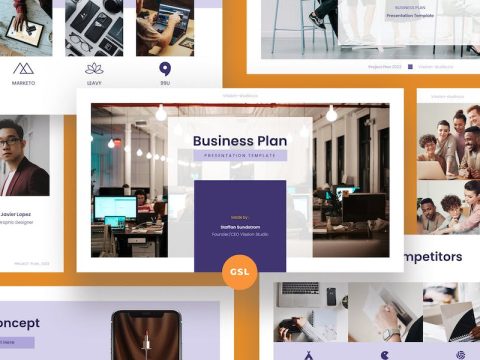 Business Plan Google Slides Template JBAB42R