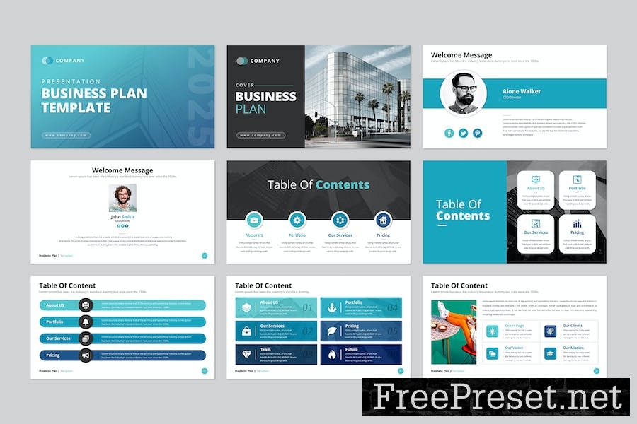 Business Plan Google Slides Template NG2L8W2