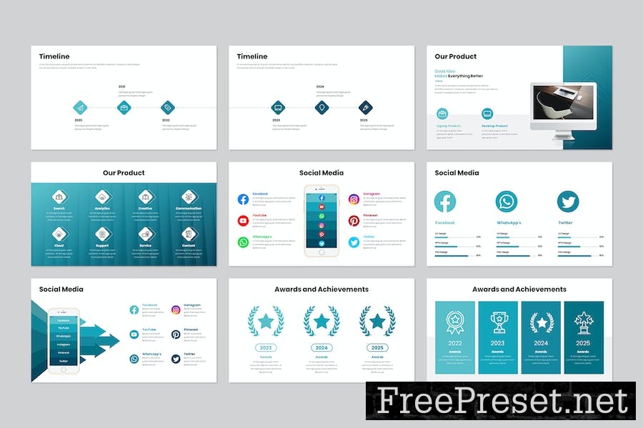 Business Plan Google Slides Template SRY48Z8