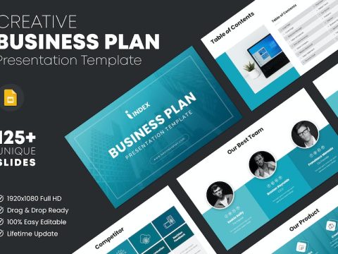 Business Plan Google Slides Template SRY48Z8