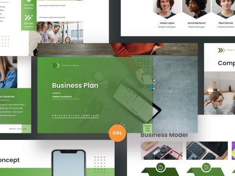 Business Plan Google Slides Template U4LDAAM