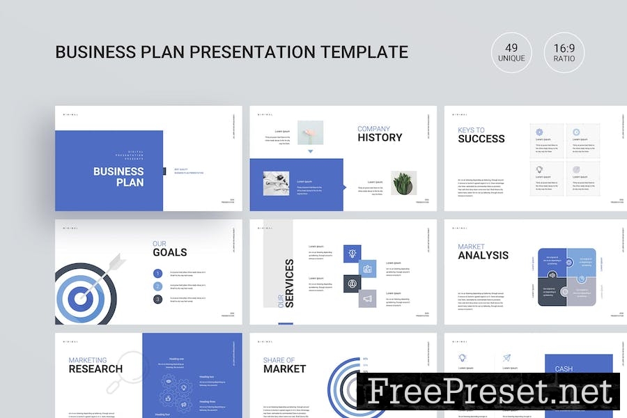 Business Plan Keynote Presentation Template CH9Z6SU